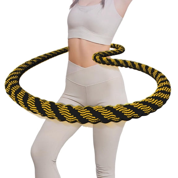 YIFAEUX Soft Spring Fitness Hoop for Adults Waist-friendly Design Portable Slimming Exercise Equipment Silent Full-Body Training at Home