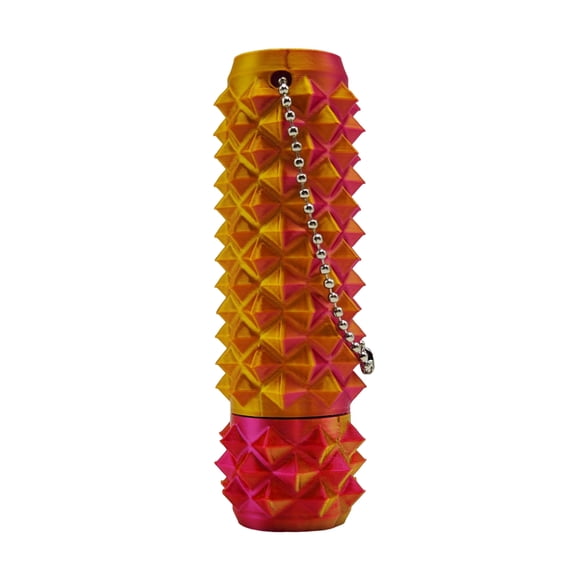 YIFAEUX Spiky Grippie Stim Fidget Toy Rotatable Top Stress Relief Teens Adults 3D Printed Pain Stimming Tool Portable Bumpy Roller Keychain Sensory Toy