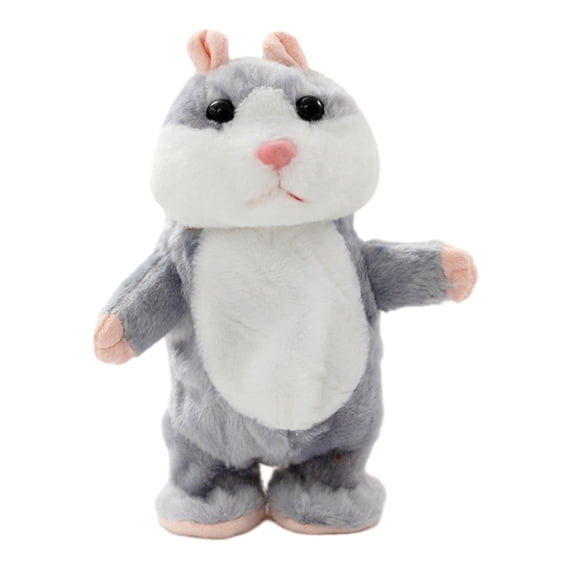 YIFAEUX Talking Hamster Plush Toy Repeats Your Words with Voice Recording & Walking Action Cute Interactive Stuffed Animal for Kids Fun Educational Gifts