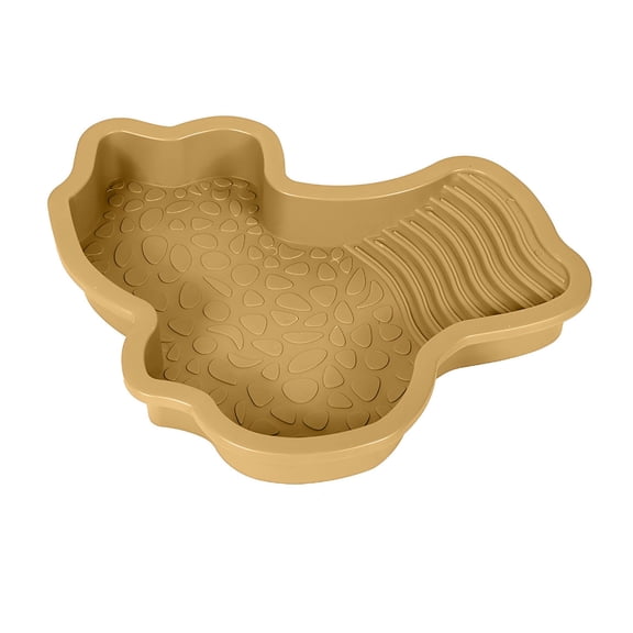 YIFAEUX Tortoise Water Bowl with Ramp 2-in-1 Large Reptile Feeding Dish Bathing Pool Aquarium Ornament for Lizard Gecko Turtle Snake Bearded Dragon