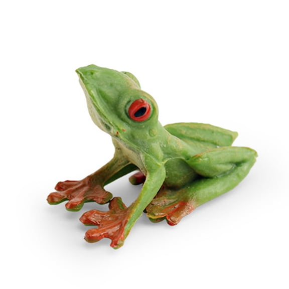 YIFAEUX Tree Frog Figurine Realistic Toad Statue Sculpture Ornament Decoration Kids Educational Simulation Wild Animal Model Toy Toddlers Boys Girls Gift
