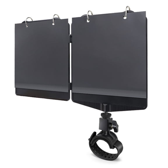 YIFAEUX Trumpet Marching Lyre Adjustable Marching Band Lyre 360-degree Rotation Low Brass Lyre with Sheet Music Folder for Trumpet or Cornet