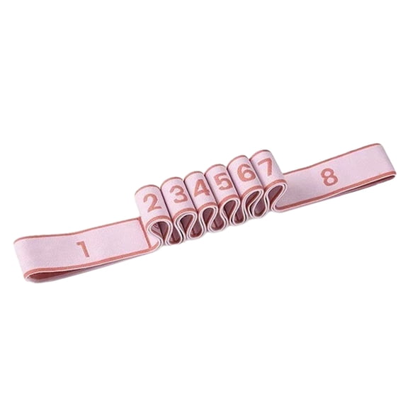 YIFAEUX Yoga Stretching Strap with 8/10/12 Loop Foot Calf Stretcher Band Men Women Home Workout Exercise Physical Therapy Resistance Band