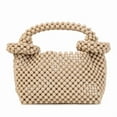 thumbnail image 1 of YIFEI Acrylic Candy Color Beaded Donut Handle Handbag Evening Purse for Wedding Party, 1 of 5