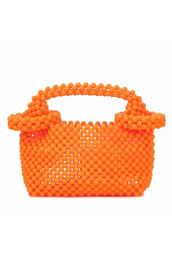 Acrylic Candy Color Beaded Donut Handle Handbag Evening Purse for Wedding Party