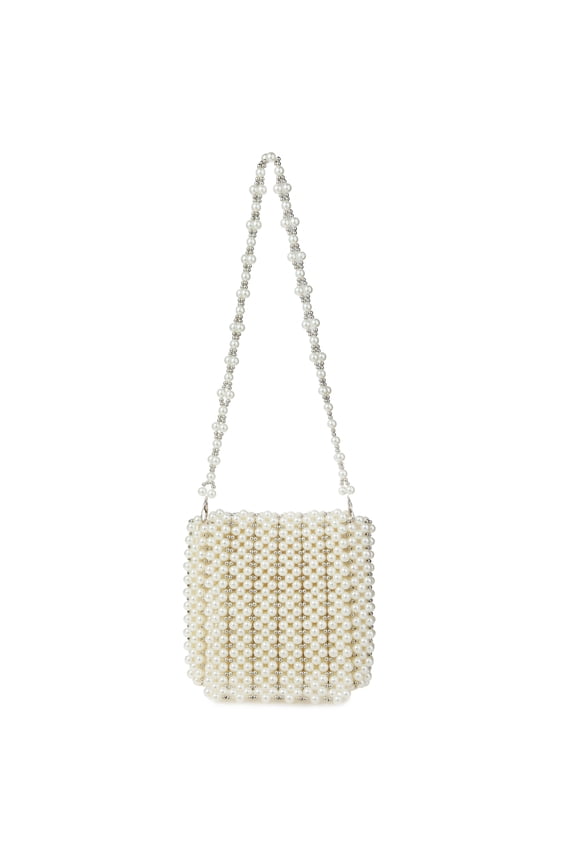 Acrylic Faux Pearl Crossbody Shoulder Bag Evening Bag for Wedding Party