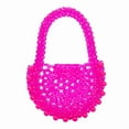 thumbnail image 1 of YIFEI Acrylic Transparent Candy Color Beaded Handbag Evening Purse for Wedding Party, 1 of 5