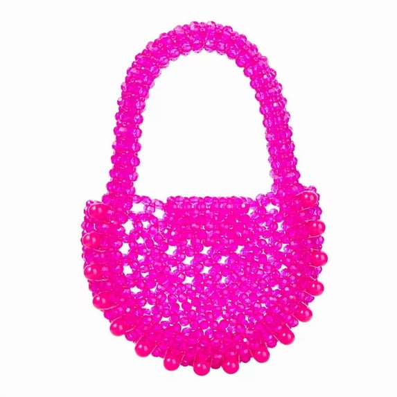 YIFEI Acrylic Transparent Candy Color Beaded Handbag Evening Purse for Wedding Party