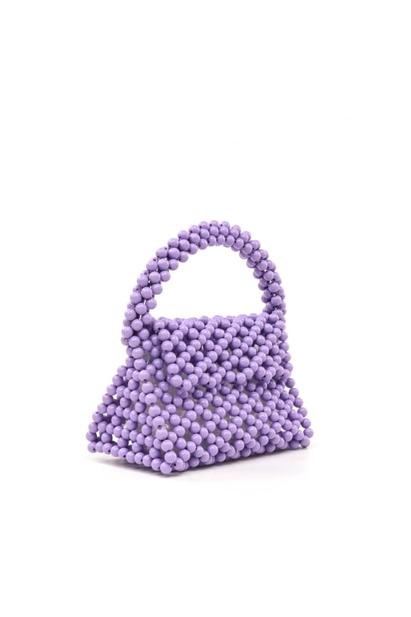 Candy Color Acrylic Beaded Hollow Handbag Evening Clutch Triangle Bags for Wedding Party