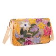 thumbnail image 1 of YIFEI Linen Sequin Embroidered Floral Shoulder Bag for Wedding Party, 1 of 5