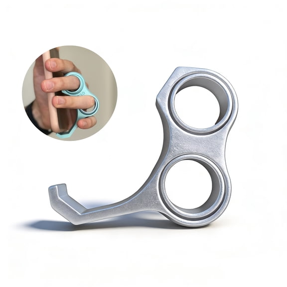YIFEI Phone Holder Grip 2 Pcs Ergonomic Finger Phone Grip with Gyro Rings Lightweight Portable Phone Handle for Secure One-Hand Hold Comfortable Cell Phone Grip