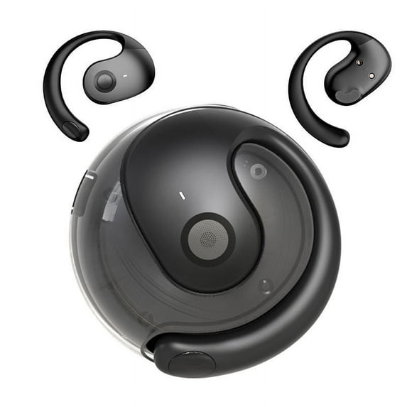 YIFNA Built-In Microphone Wireless Over-Ear Earbud with Cable, Black