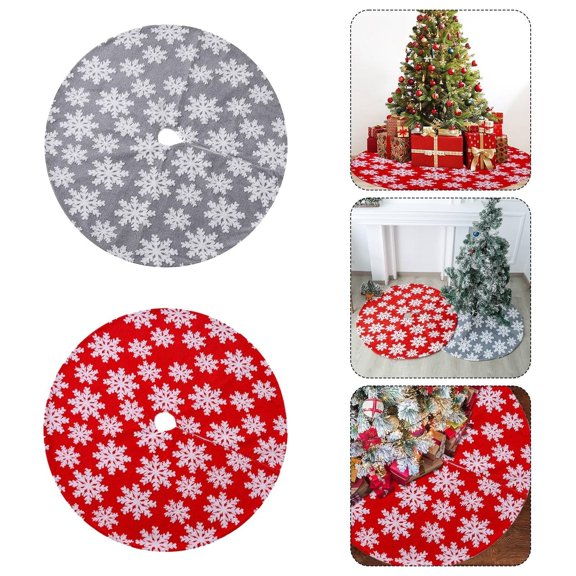 YIFUNIN 120cm Christmas Tree Skirt for Christmas Tree Decorations, Christmas Ornament for Festive Holiday Party