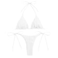 thumbnail image 1 of YIFUNIN Women's High Waist Printed Bikini Set Two Piece Swimsuit for Spring Summer Beach Vacation with Padded Bra for Women Tropical,White L, 1 of 6