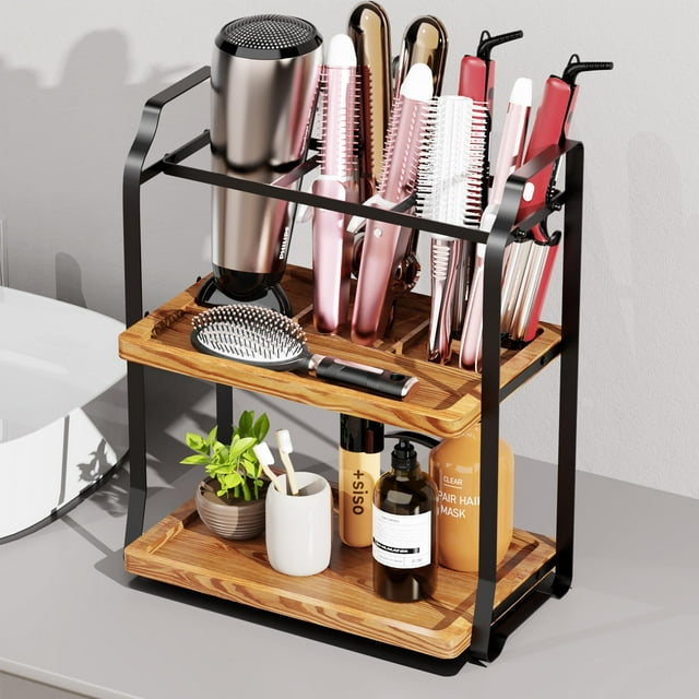 YIGII 3Tier Bathroom Counter Organizer Wooden Bathroom Organizer