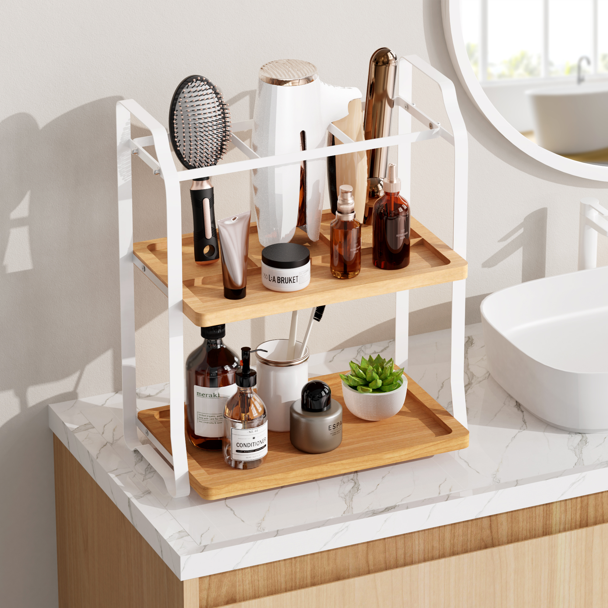 iDesign Bathroom Medicine Drawer Organizer Storage Caddy, 12" x 3" x 2.5", Clear