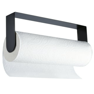 Wall Mount Kitchen Paper Towel Holder Bulk-Self-Adhesive Under Cabinet In  Matte Black