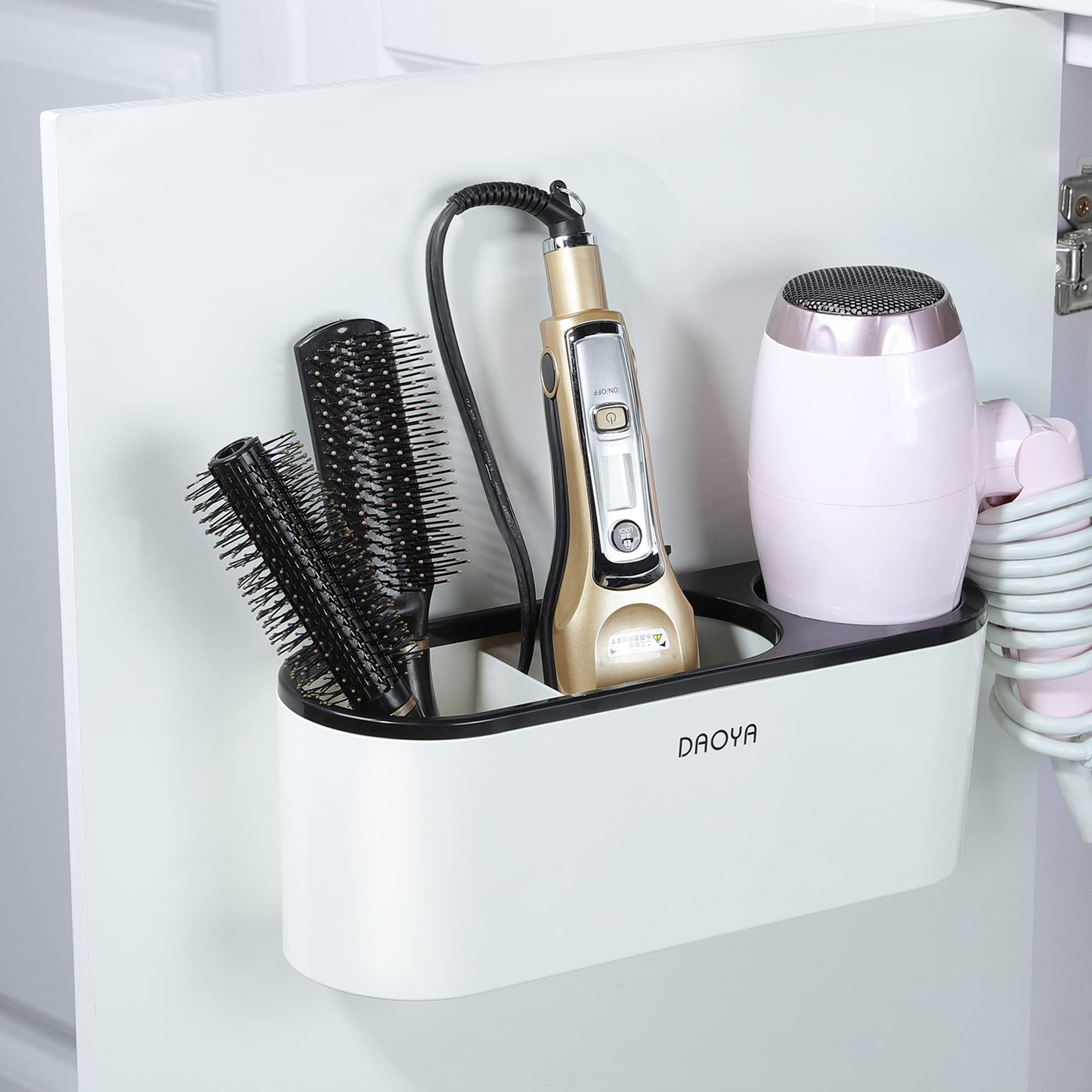 YIGII Hair Dryer Holder Wall Mount White Hair Tool Organizer Blow Dryer yigii-hair-dryer-holder-wall-mount-white-hair-tool-organizer-blow-dryer