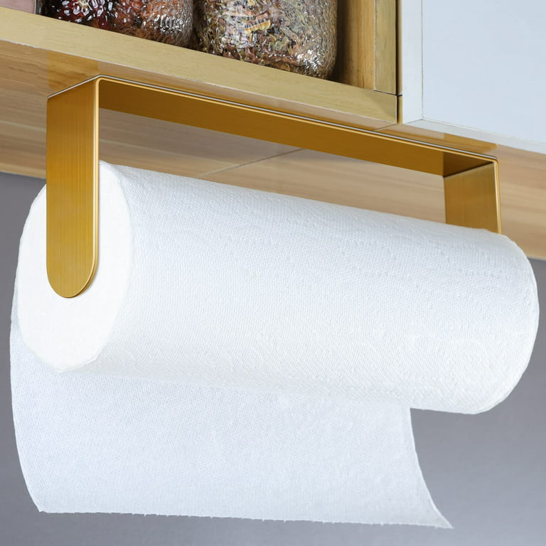https://i5.walmartimages.com/seo/YIGII-Paper-Towel-Holder-Under-Cabinet-Adhesive-Paper-Towel-Rack-Stick-on-Counter-for-Kitchen-Stainless-Steel-Brushed-Gold_fef46bec-c8c1-46a0-b8b9-d153feabae63.7f1137f0dddb1a7f42a5fdc74ed85f23.jpeg?odnHeight=768&odnWidth=768&odnBg=FFFFFF