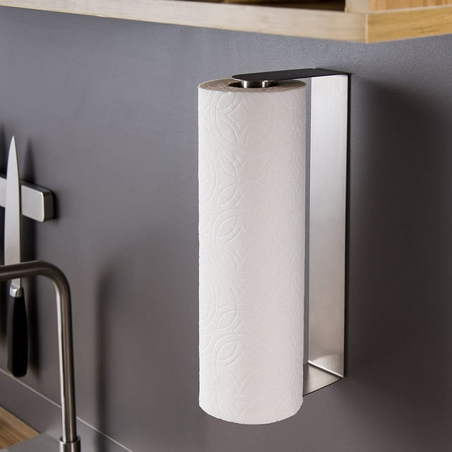 YIGII Paper Towel Holder Wall Mount Under for Kitchen Roll