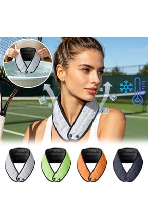 -1pc Blue Summer Cooling Neck Gaiter, Instant Ice Cold Neck Wrap, Adjustable Reusable Cooling Bandana for Heat Relief (Blue)