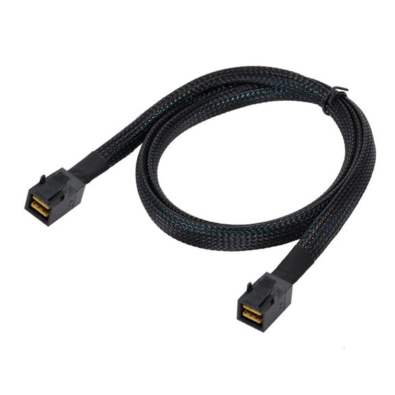YIGSECU 0.5m 1m SFF-8643 HD-Server Motherboard- Backplane Cable SFF 8643 to 8643 Cable for Computer Hard Disk