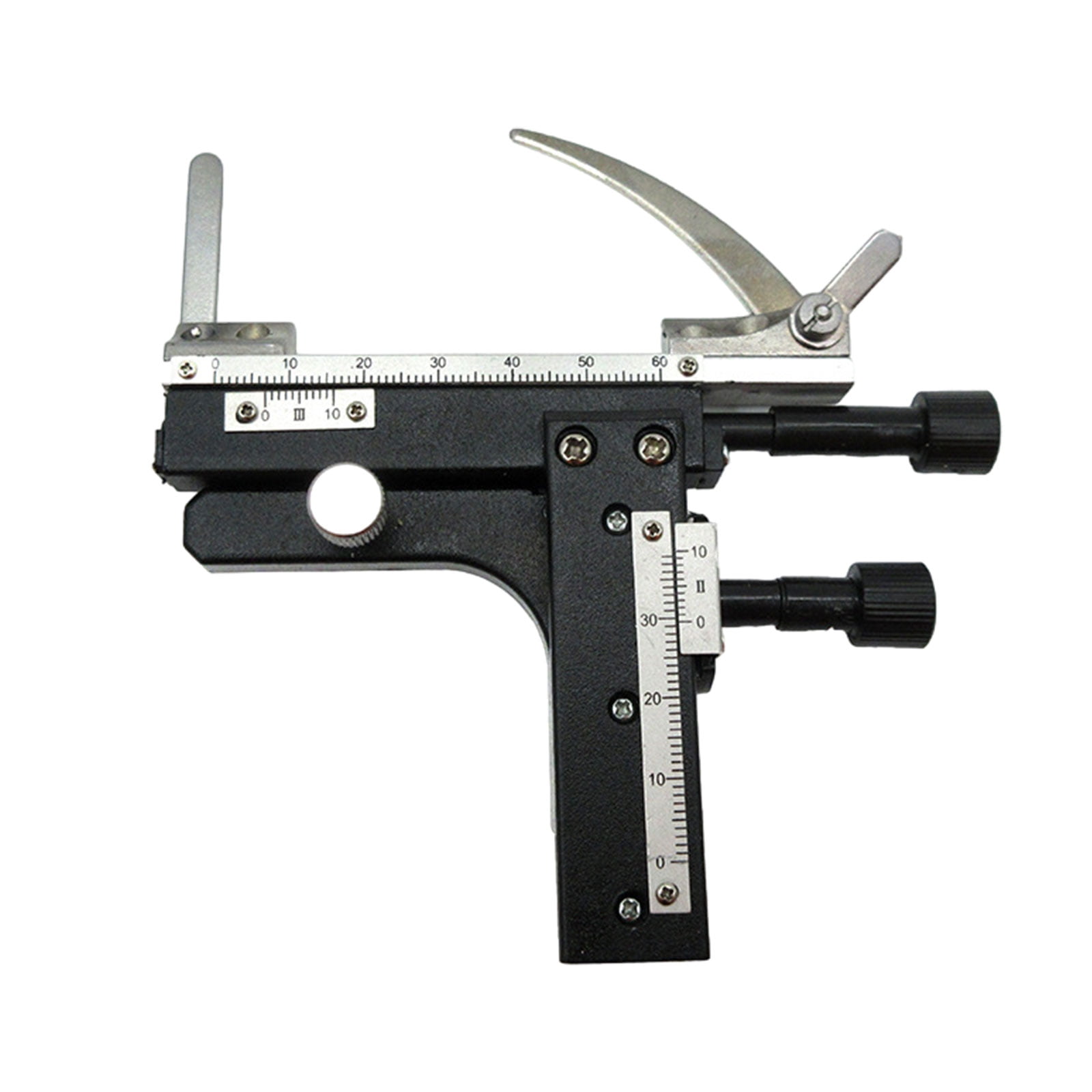 YIGSECU 0-60mm Scale Microscopio Movable Measuring Ruler Biological ...