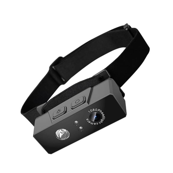 YIGSECU 1080p Headlamp Camera with CMOS Sensors and Intelligent Lighting Action Camera Recorders for Outdoor Activity Device