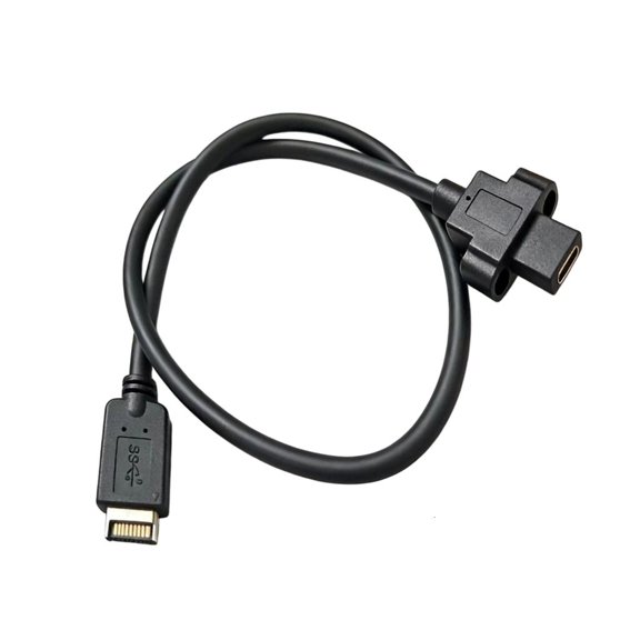 YIGSECU 10Gbps 20Gbps Type E to USB 3.2 Gen 2 Female Front Panel Data Transfer Extension Cable for Professional Laptop Use