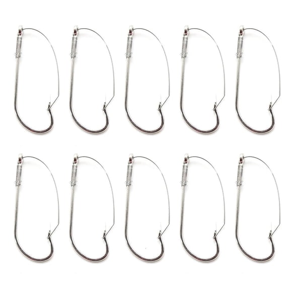 YIGSECU 10Pcs AntiHanging Bottom Mouthguard Fishes Hook Wackys Rig Hook Easily to Use