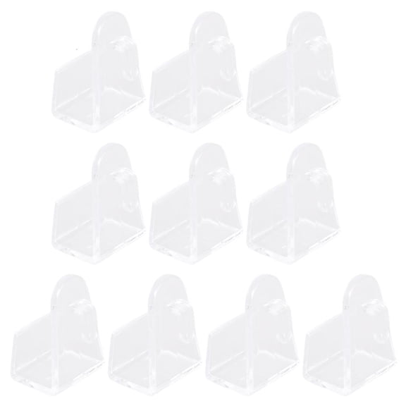 YIGSECU 10Pcs Clear Adhesive Window Hooks for Interior Door and Window Curtain Hangers