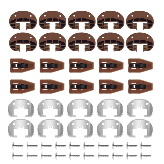 YIGSECU 10Pieces Drawer Slide Fitting Hardware Sturdy Construction for Furniture Maker