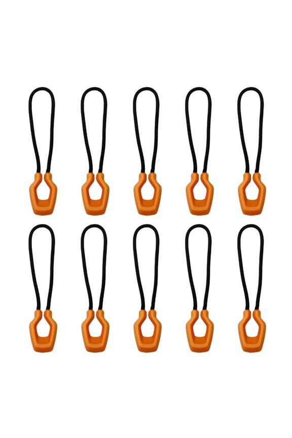 10lots Outdoor Backpacks Zippers Cord Durability Convenient Zippers Tail Rope for Camping and Hiking Essential