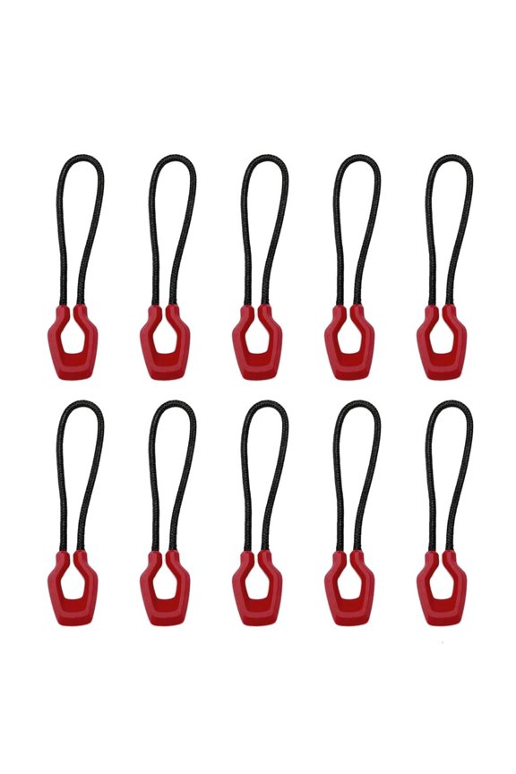 10lots Outdoor Backpacks Zippers Cord Durability Convenient Zippers Tail Rope for Camping and Hiking Essential