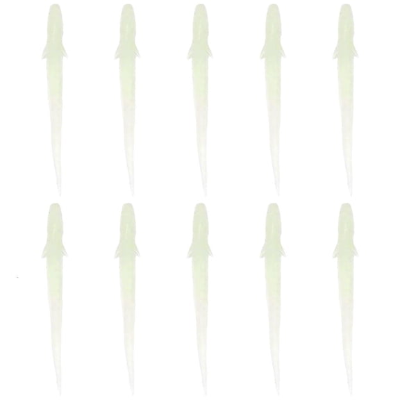 YIGSECU 10pcs Soft Fishing Lures 10cm 3g Artificial Loach Baits for Trout Swimbait