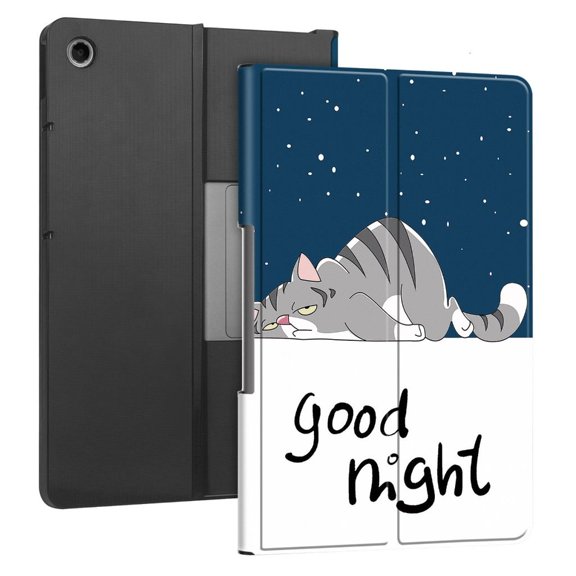 YIGSECU 11.5inch Tablet Case for Tab PU Leather, Floral Pattern, Adjustable Stand & Anti-Slip Base Full Device