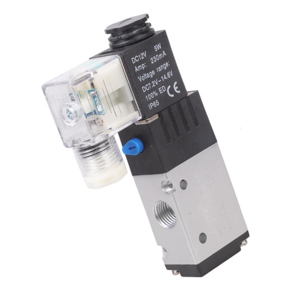 YIGSECU 12V Solenoid Valves For Pneumatic Systems 2 Position 3 Way Air Flows Control
