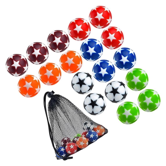 YIGSECU 18Pcs 32mm Foosballs Table Game Balls Table Soccer Balls Football Machine Part