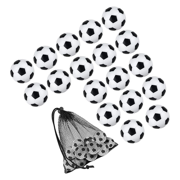 YIGSECU 18Pcs 32mm Foosballs Table Game Balls Table Soccer Balls Football Machine Part