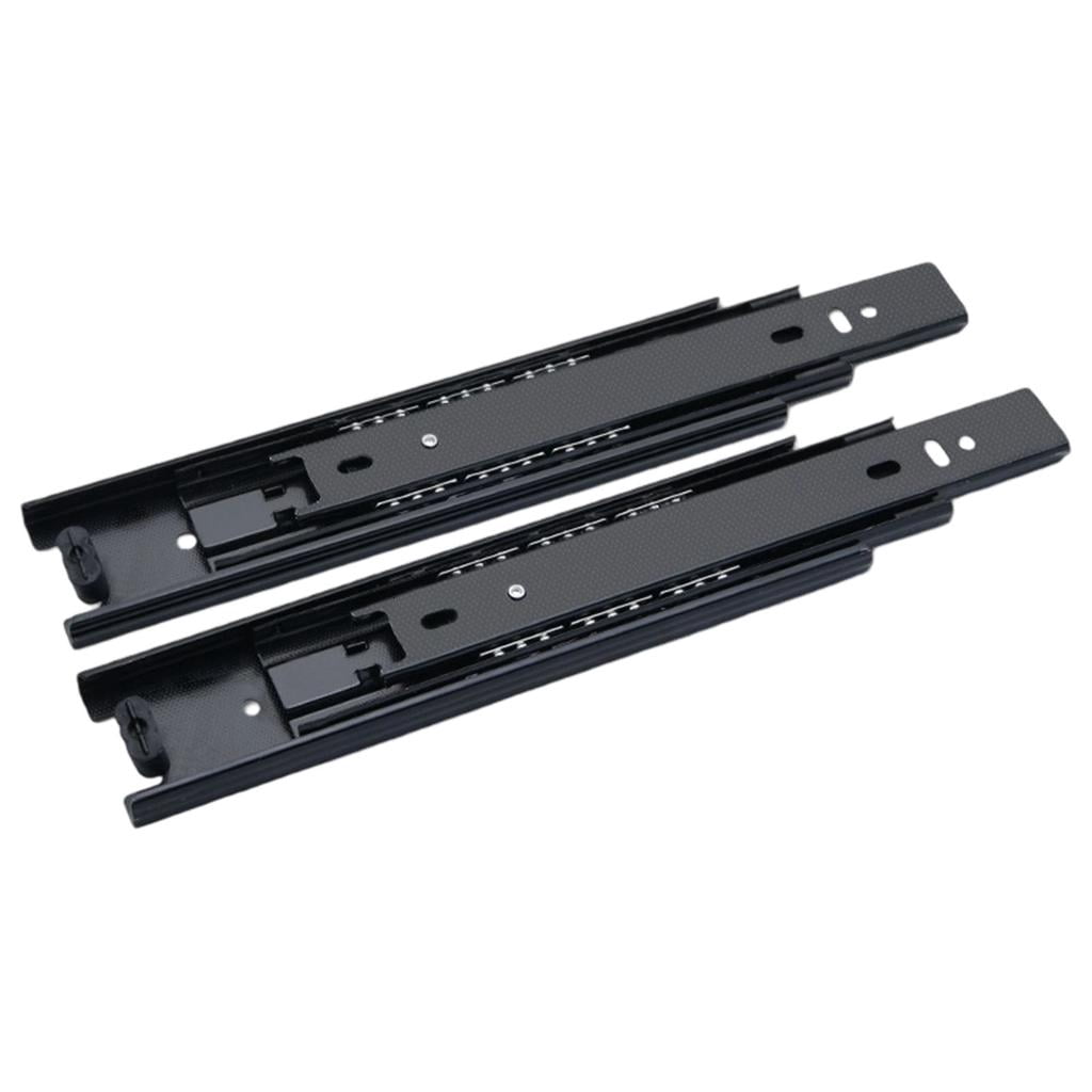 Drawer Track Sliding Rails YIGSECU 1Pair Cold Rolled Steel Drawer Slides Soft Close Drawer Track ...