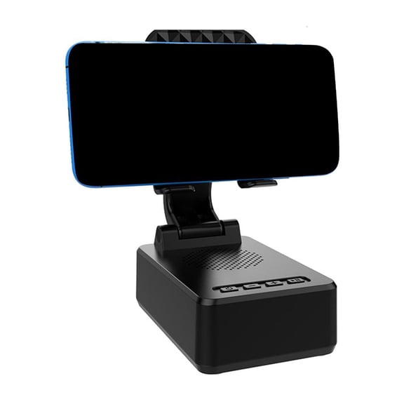 YIGSECU 2 in 1 Design Phone Display Rack Speaker Foldable Nonslip Base Surround Sound for Desktop Indoor Outdoor Portable