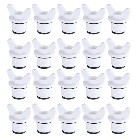 YIGSECU 20 Pieces Plastic 4 Inch Threaded End Caps Corrosion Proof Pipe Accessories