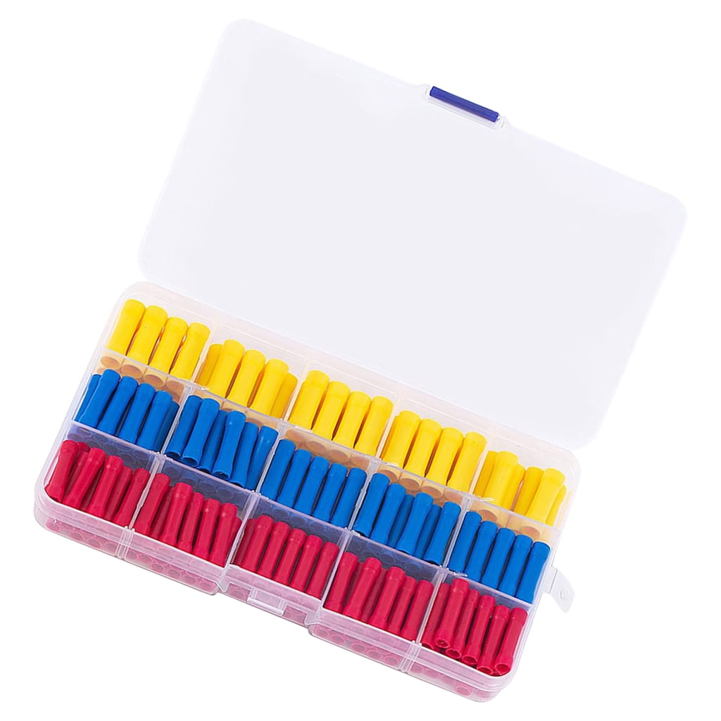 YIGSECU 200Pcs Electrical Wire Butt Splices Connectors Set Easy ...