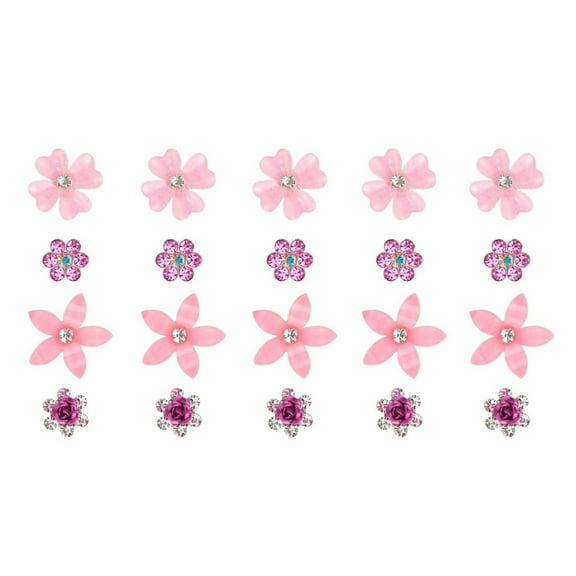 YIGSECU 20PCS Small Flowers Hair Clip Flower Hairpin for Girls Wedding or Daily Use