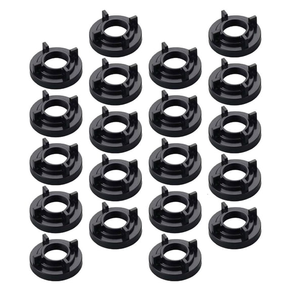 YIGSECU 20Pcs Faucet Lock Nut Fastener 1/2inch IPS Winged Locknuts Replacement Parts For Garden Irrigation Water Pipe Connector