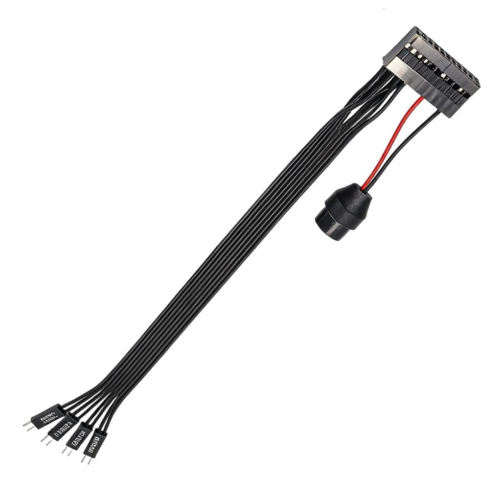YIGSECU 20Pin Computer Case Front Panel Wiring Harness For Motherboards ...