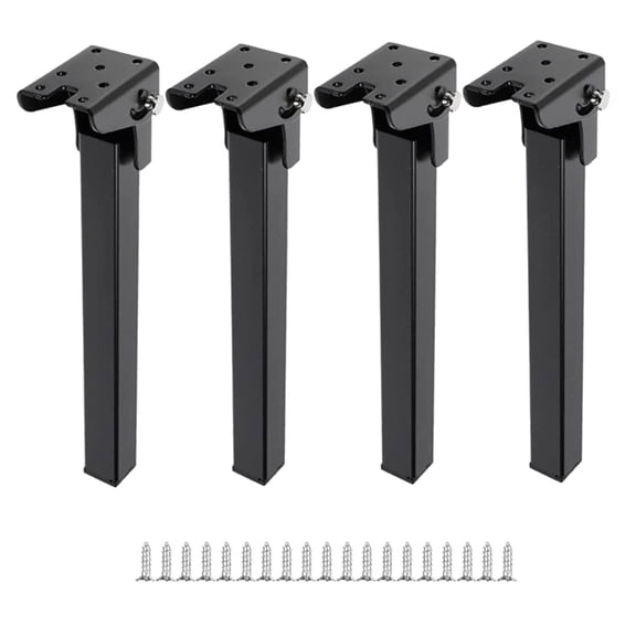YIGSECU 20cm/25cm/30cm/35cm Foldable Legs for Laptop Table Heavy Duty Furniture Legs
