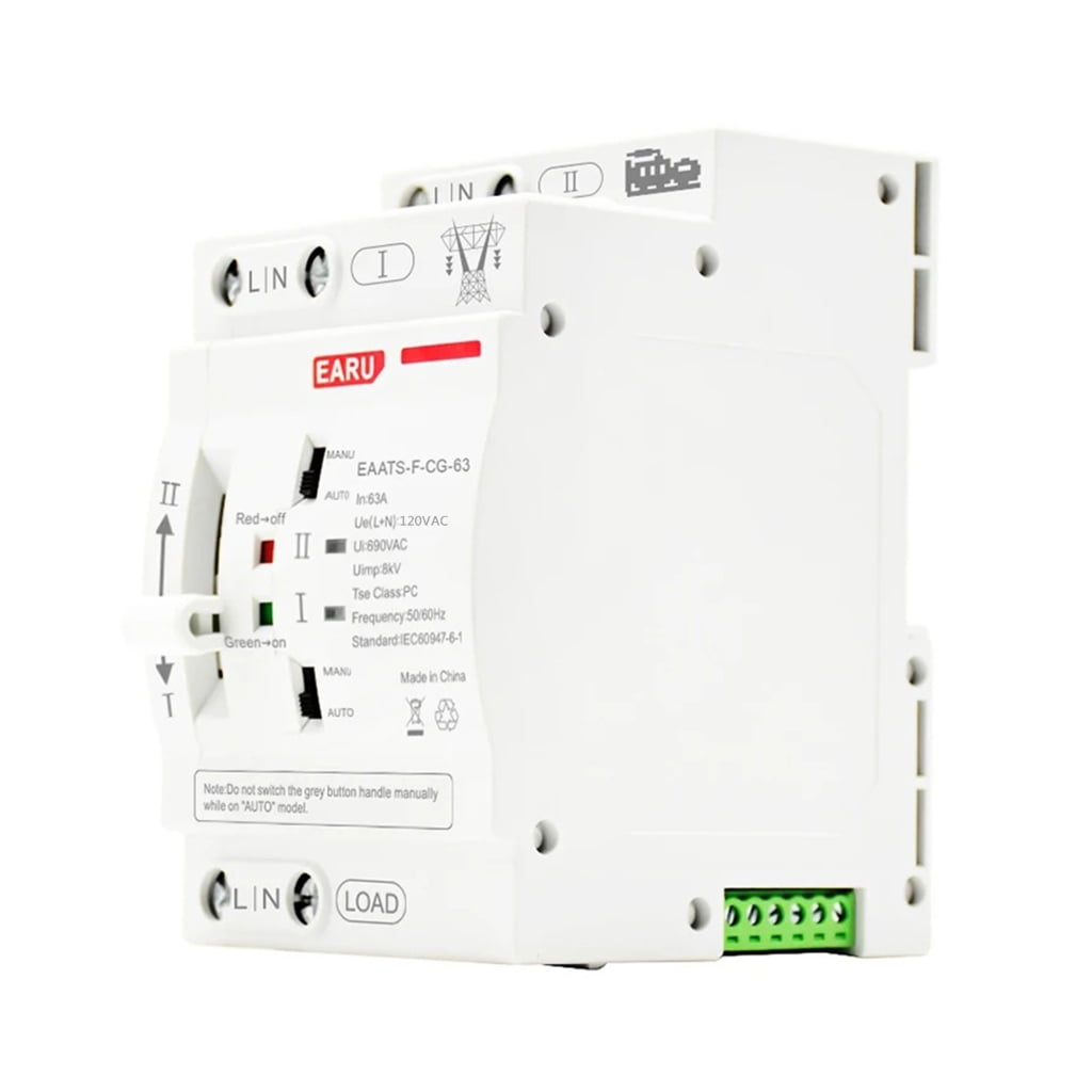 YIGSECU 2P 110V/220V Double Power Automatic Transfer Switches Uninterrupted Power