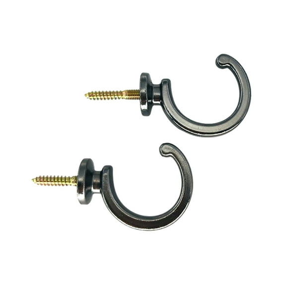 YIGSECU 2Pcs Curtain Tieback Hooks Heavy Duty Metal Ball End Tie Back Hooks Curtain Hold Back Hooks