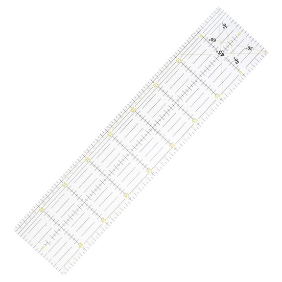 YIGSECU 30/45/60cm Quilting Sewing Patchwork Ruler Cutting Tool Thick Transparent DIY